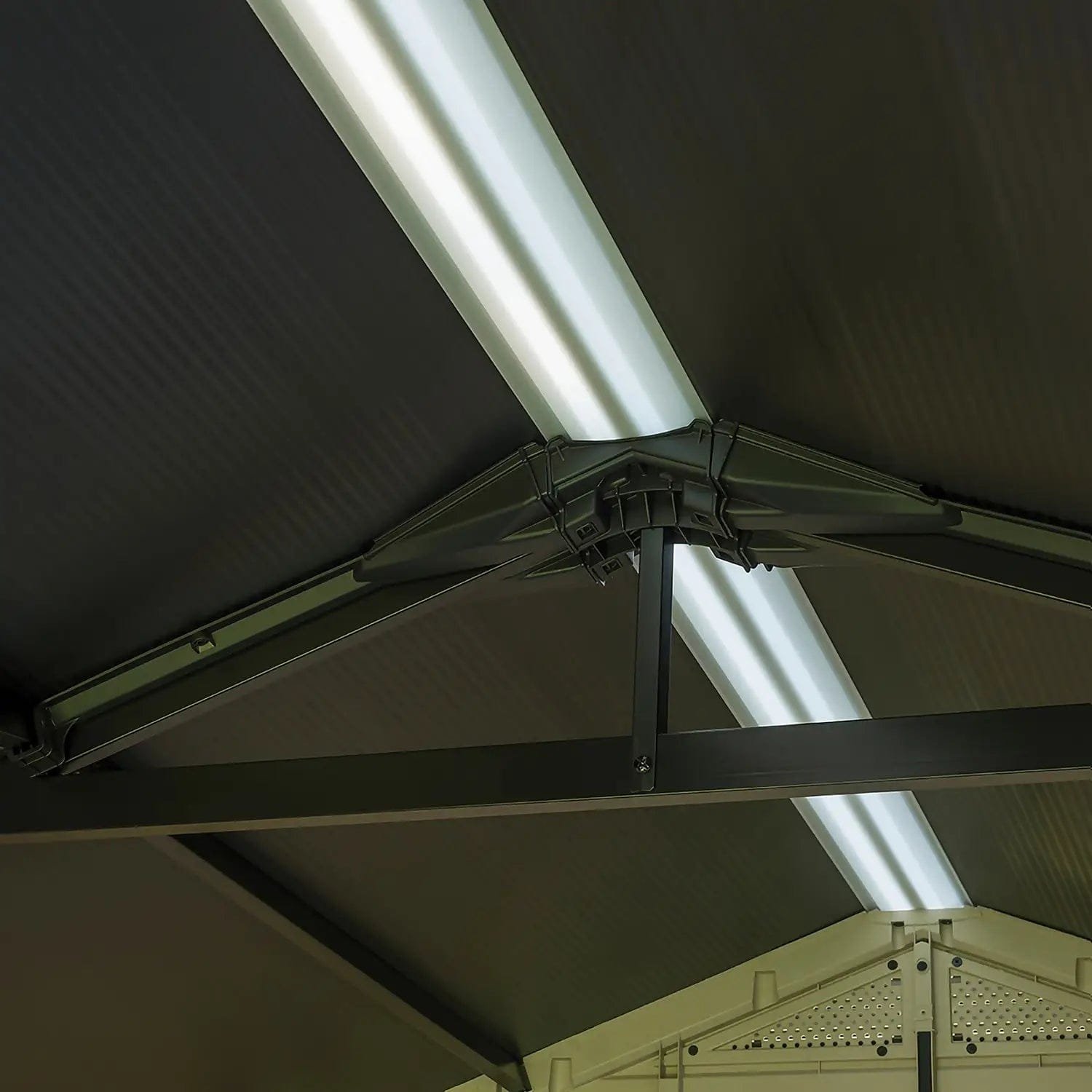 Keter 8’x11′ Factor Heavy Duty Plastic Garden Shed – Beige - Image 9