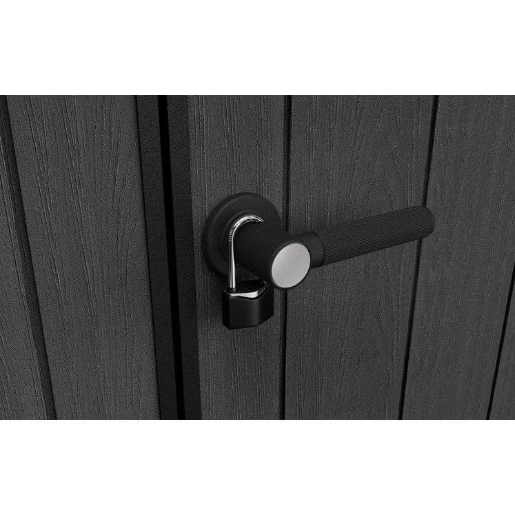 Keter Artisan 7×7 ft Pent Grey Plastic 2 door Shed with floor & 1 window - Image 2