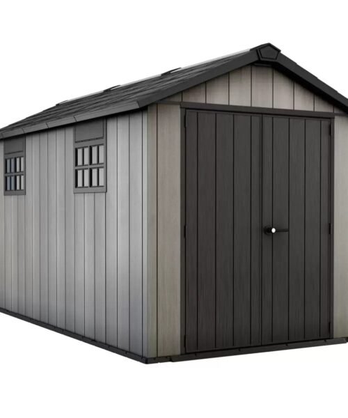 Keter 7.5′ x 13′ Oakland Heavy Duty Plastic Shed – Grey