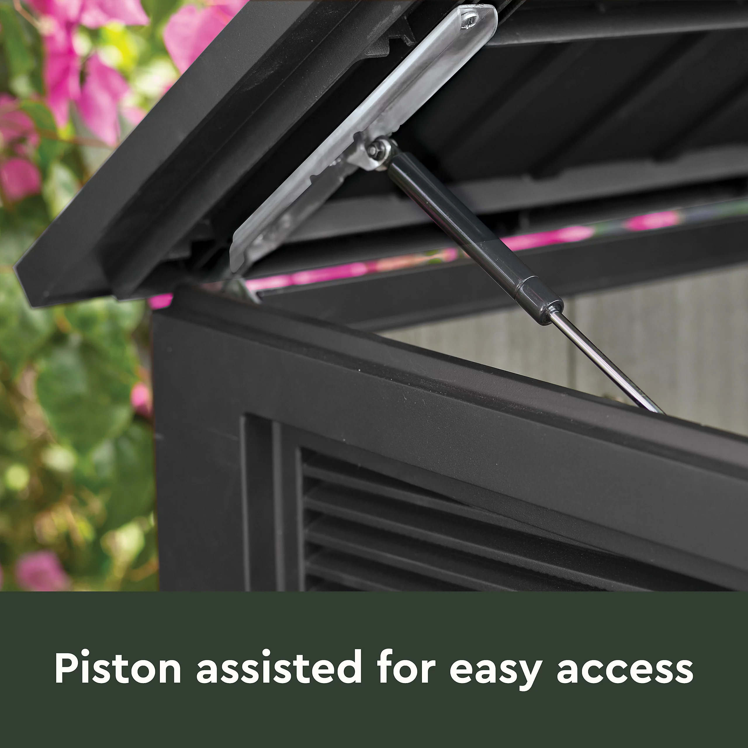 Keter Signature Decocoat Walnut 2020L Pent Garden storage 6×3 ft 1325mm 1905mm - Image 3