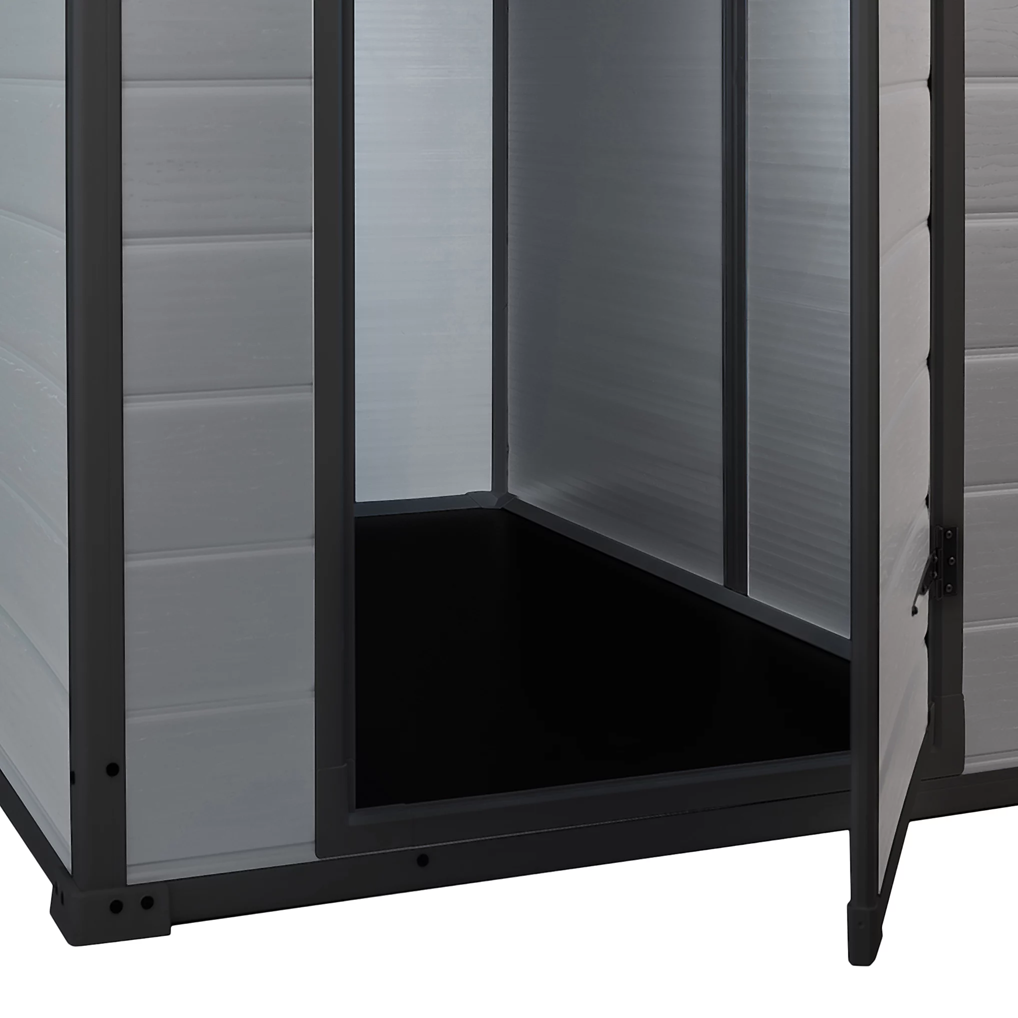 Klikstrom Senner 6×4 ft Pent Grey Shed with floor & 1 window - Image 2