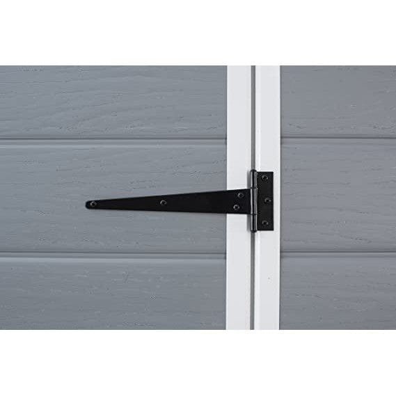 Keter 6′ x 6′ Manor Plastic Pent Garden Storage Shed – Grey - Image 6