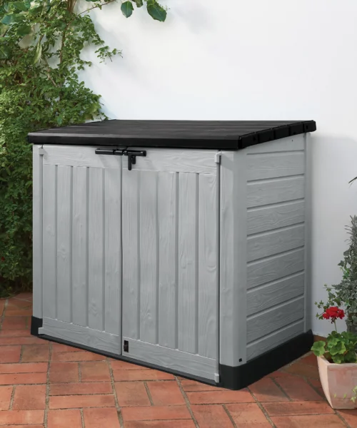 Keter Store It Out Max Grey 1200L Pent Garden storage 1250mm 1455mm